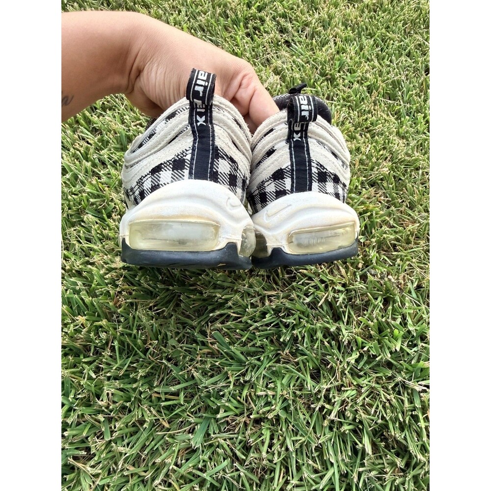 Nike Air Max 97 Plaid Light Cream Sneakers 312834-201 Men’s Size 9.5 Used No Box - Picture 8 of 13